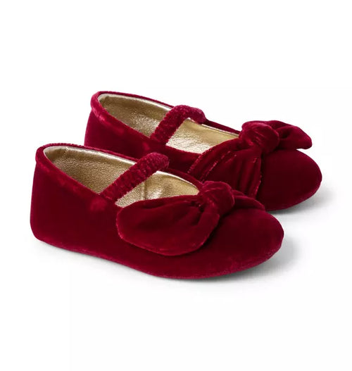 Baby Velvet Bow Ballet Flat
