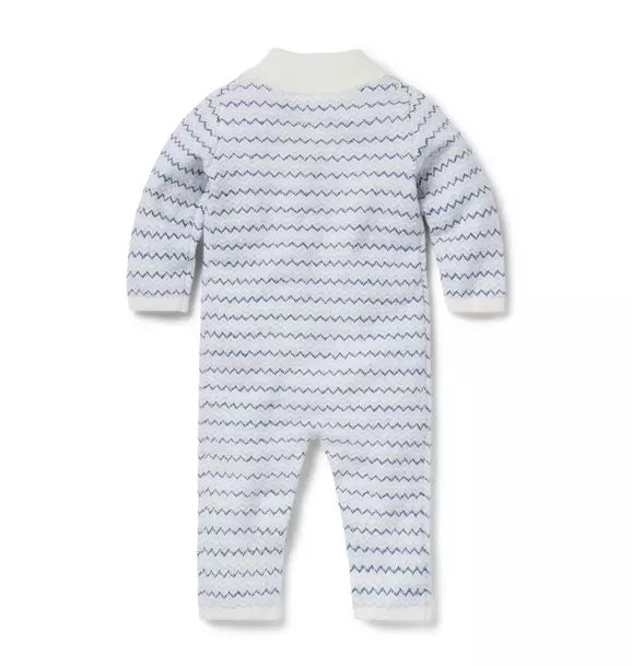 Baby Striped Knit One-Piece