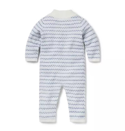 Baby Striped Knit One-Piece