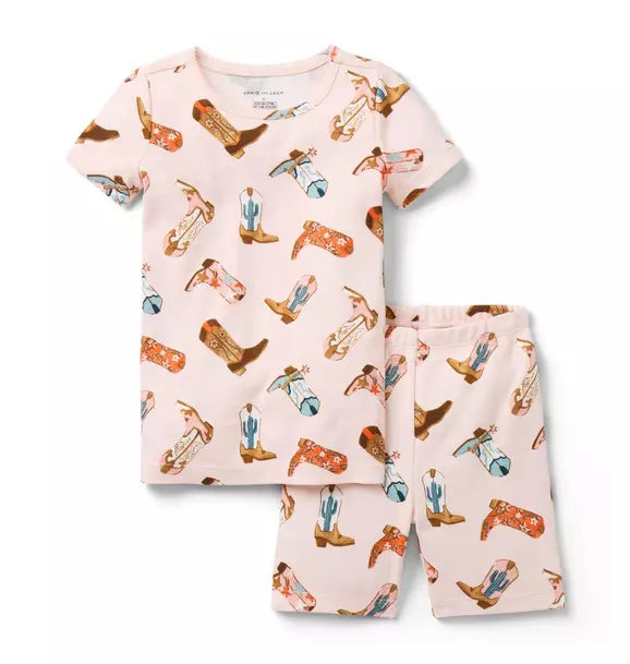 Good Night Short Pajama In Cowgirl Boot