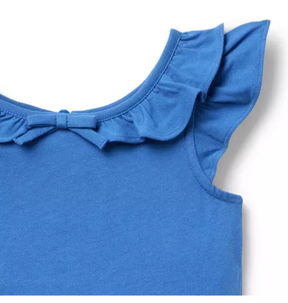 Flutter Sleeve Bow Top