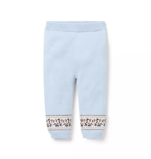 Baby Floral Fair Isle Sweater Pant