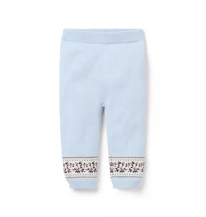 Baby Floral Fair Isle Sweater Pant