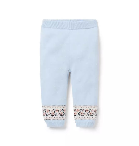 Baby Floral Fair Isle Sweater Pant