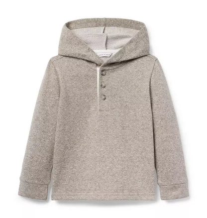 Herringbone Hooded Sweatshirt