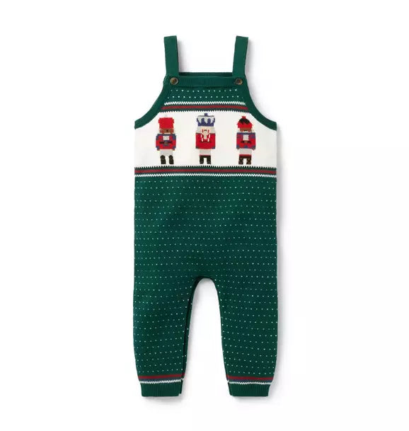Baby Nutcracker Sweater Overall