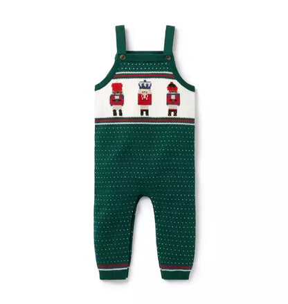 Baby Nutcracker Sweater Overall