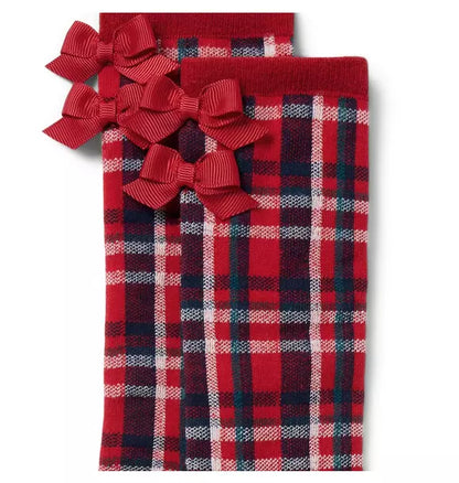 Tartan Bow Sock