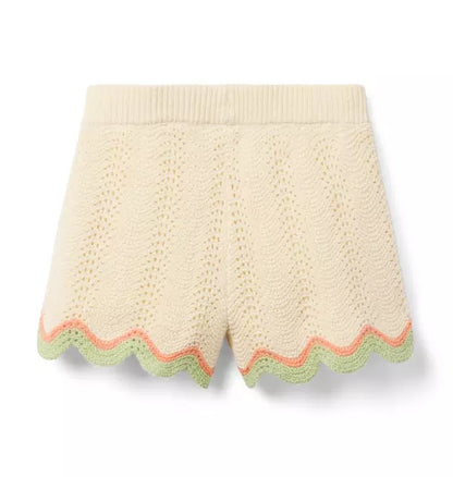 Crochet Scallop Hem Short