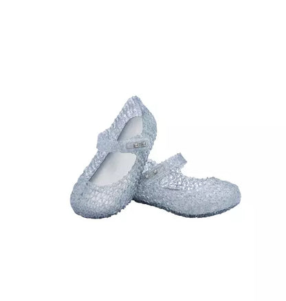 Toddler Campana Papel Mary Jane Ballet Flat in Glitter Clear