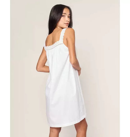 Women's Twill Esme Nightgown in White
