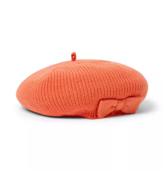 Sweater Bow Beret