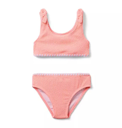 Recycled Textured 2-Piece Swimsuit