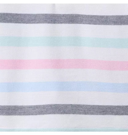 The Classic Striped Pique Polo