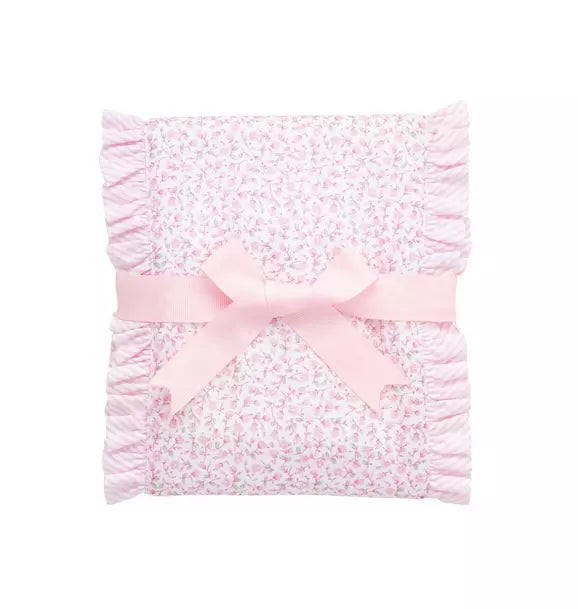 Ballet Floral Fancy Fabric Burp Coth