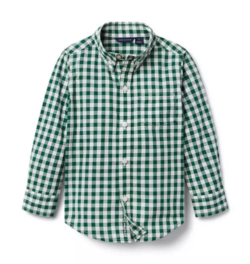 Gingham Poplin Shirt