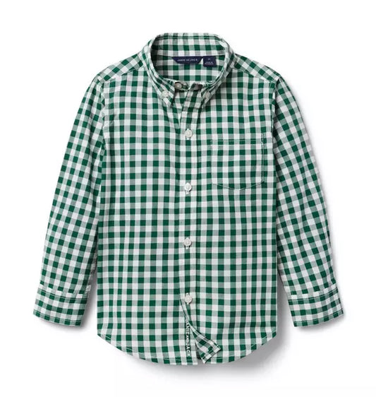 Gingham Poplin Shirt