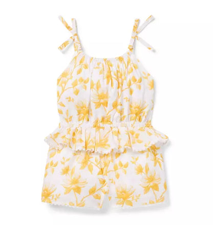 Floral Ruffle Romper