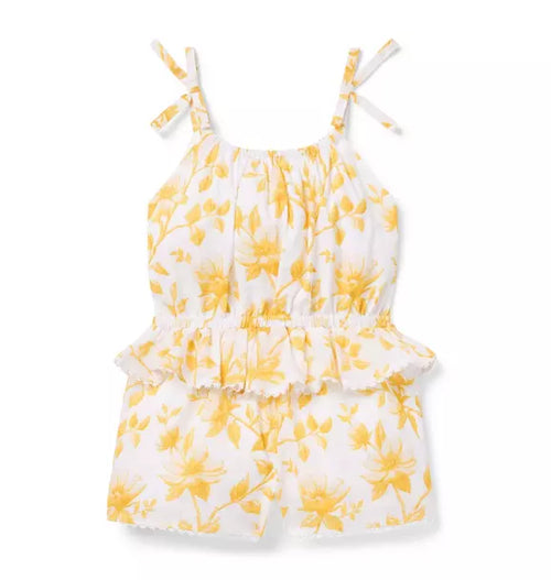 Floral Ruffle Romper
