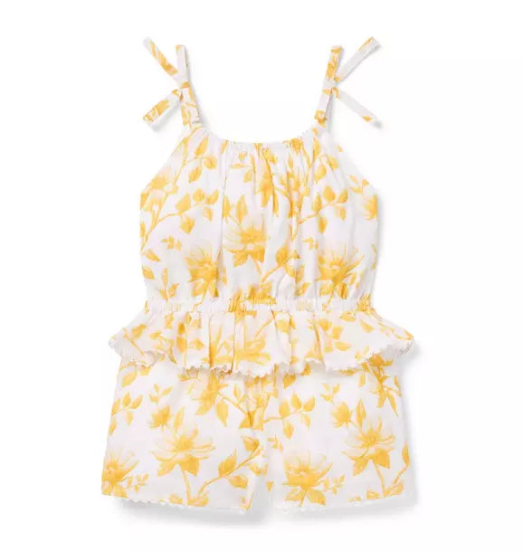 Floral Ruffle Romper