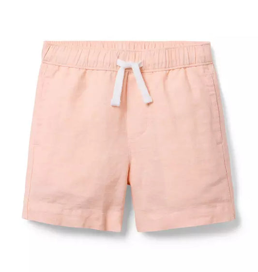 Linen-Cotton Pull-On Short