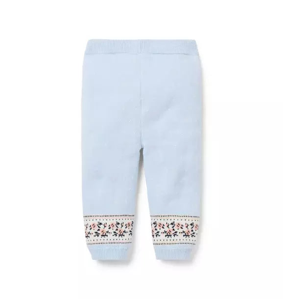 Baby Floral Fair Isle Sweater Pant