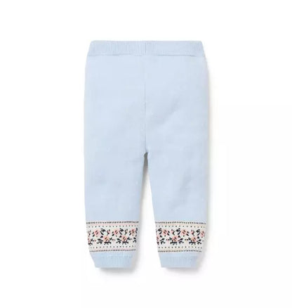 Baby Floral Fair Isle Sweater Pant
