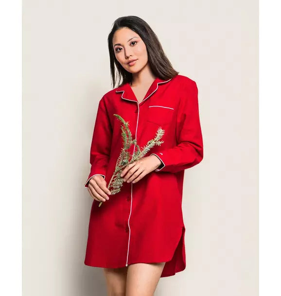 Petite Plume Women's Flannel Nightshirt