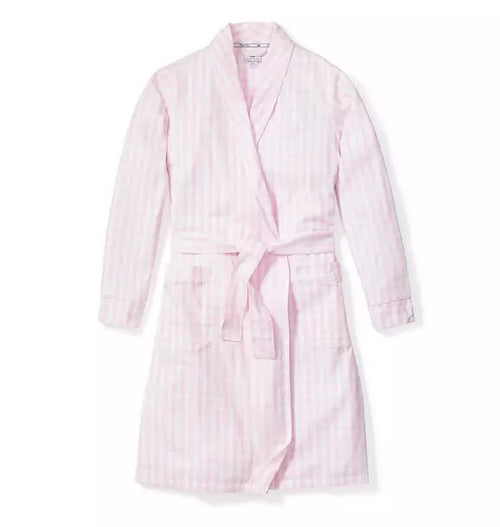 Women's Pink Gingham Robe