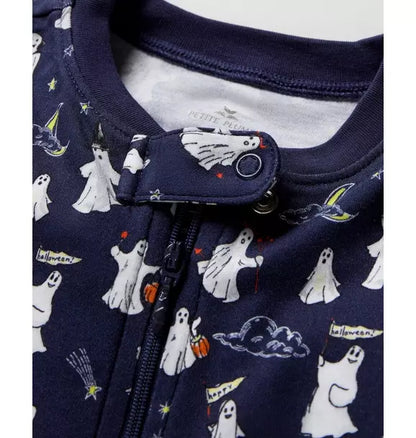 Baby's Pima Romper in Spooky Slumber