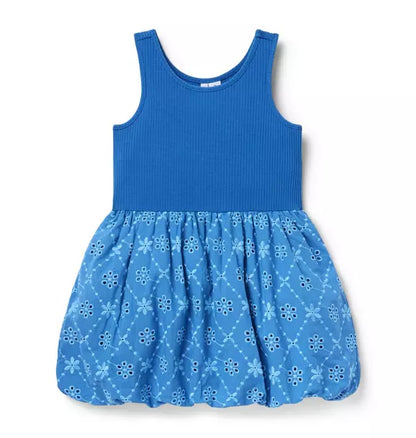 Eyelet Bubble Hem Dress