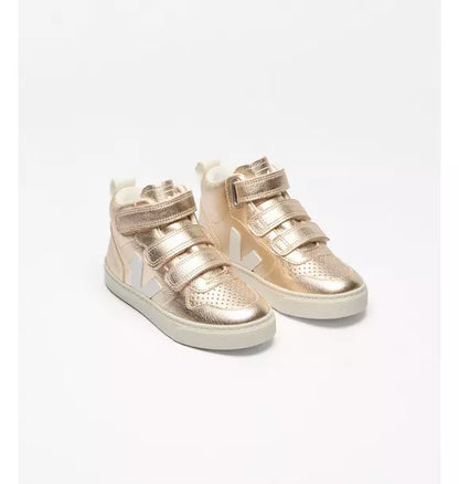Veja Toddler Metallic V-10 Mid Sneaker