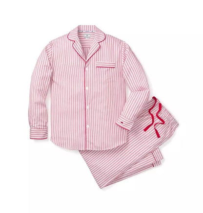 Men's Pajama Set in Antique Red Ticking