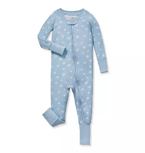 Baby's Pima Peekaboo Romper in Periwinkle Wonderland