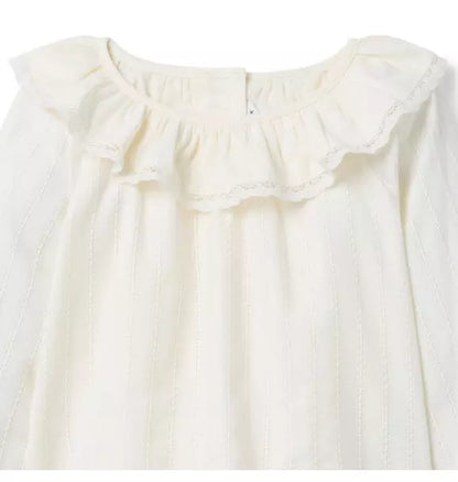 Ruffle Collar Top