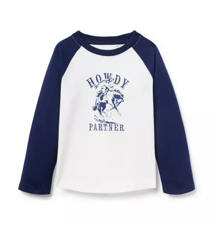 Howdy Baseball Raglan Sleeve Tee