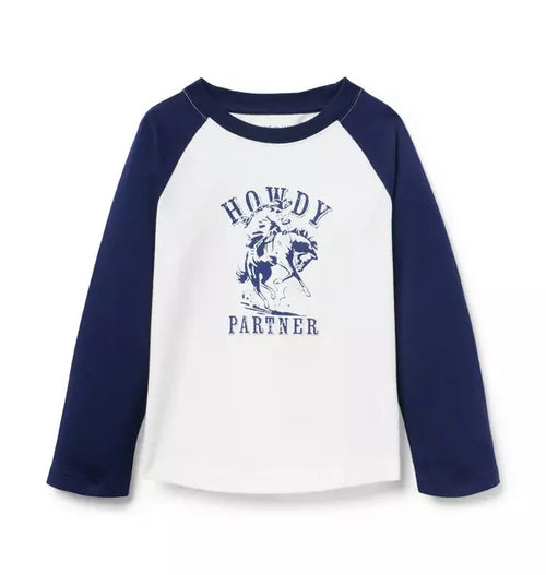 Howdy Baseball Raglan Sleeve Tee