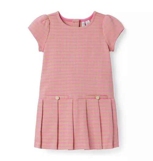 The Houndstooth Pleated Dress