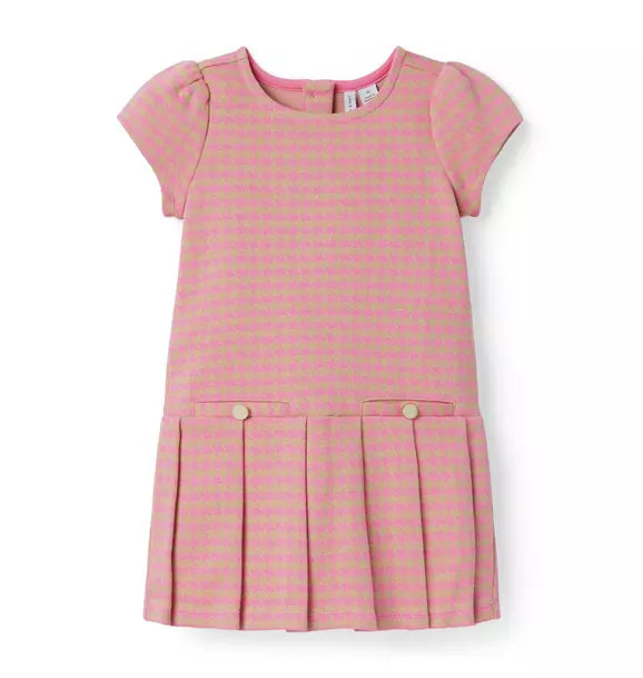 The Houndstooth Pleated Dress