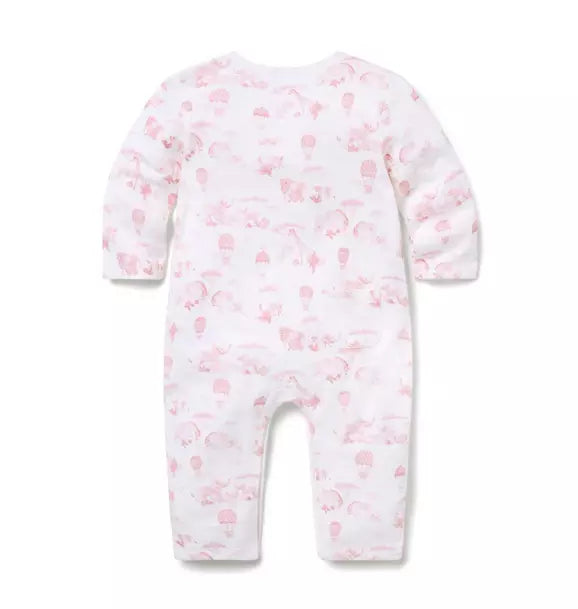 Baby Animal Friends Toile Wrap One-Piece