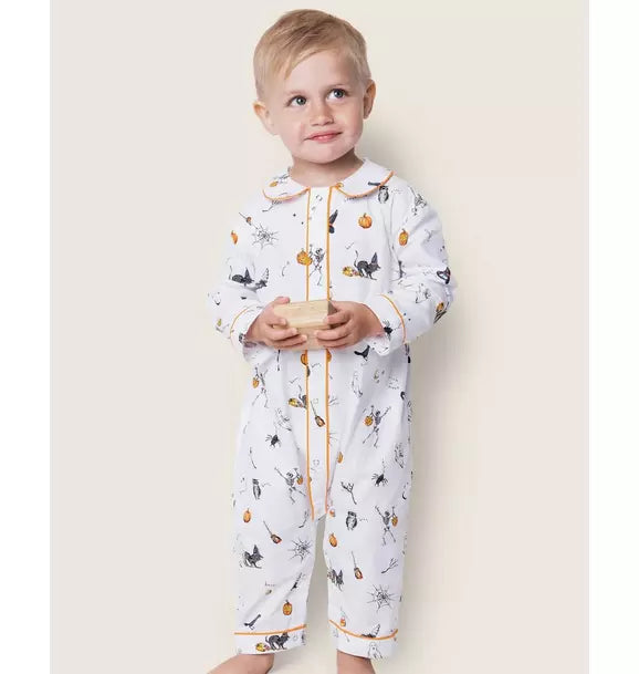 Baby's Twill Cambridge Romper in Trick or Treat