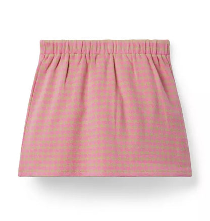 The Houndstooth Pleated Skirt