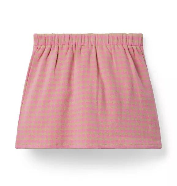 The Houndstooth Pleated Skirt