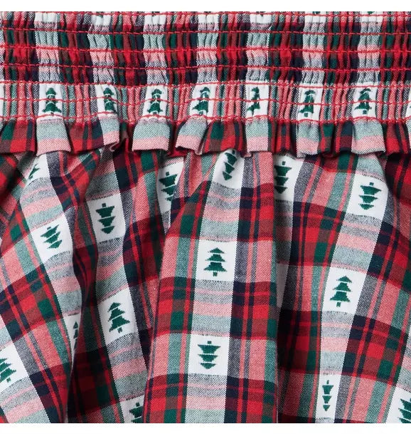 Holiday Tartan Smocked Skirt