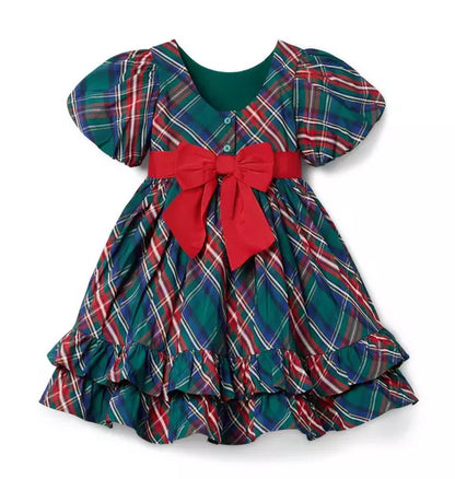 The Bow-Tied Tartan Dress
