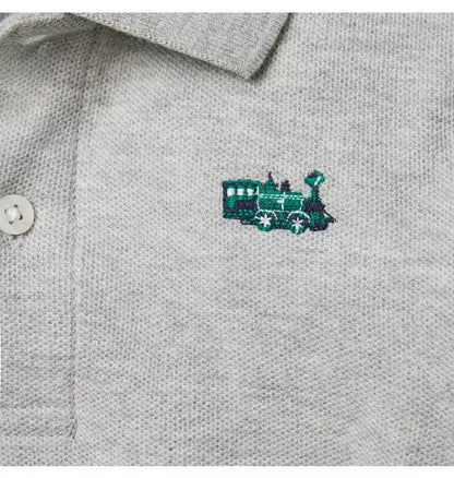 Embroidered Train Pique Polo