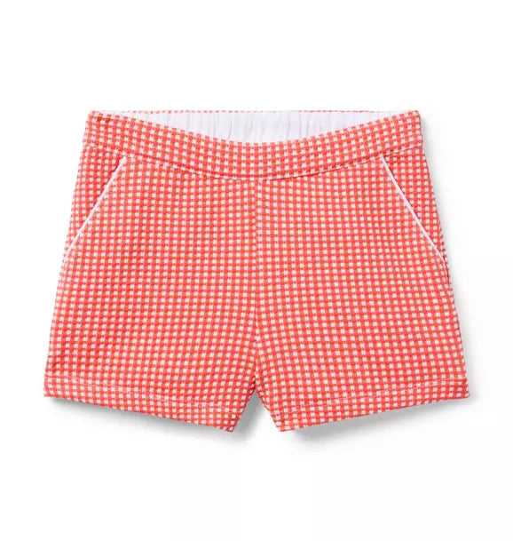 Gingham Jacquard Short