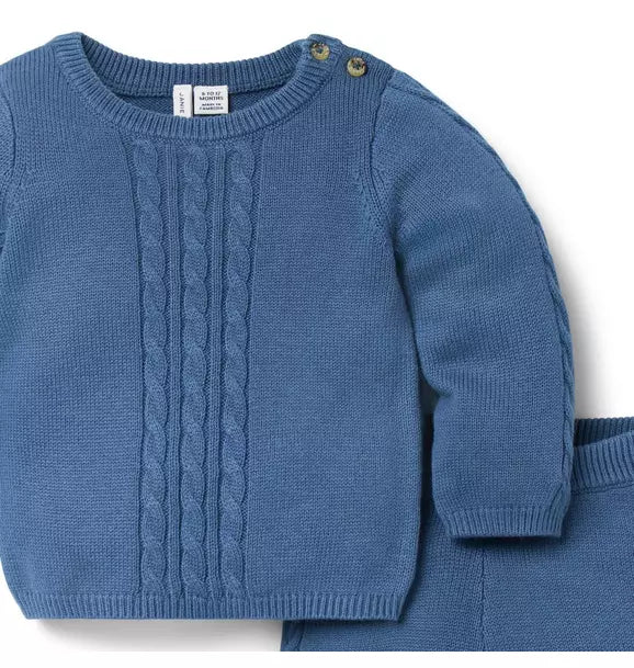Baby Cable Knit Matching Set