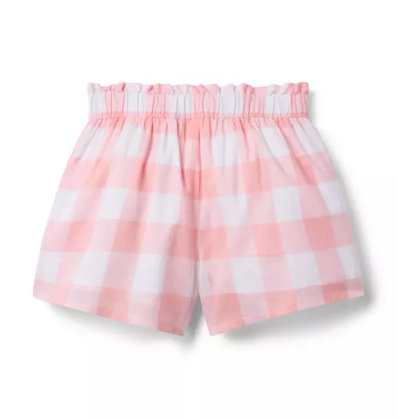 Gingham Ruffle Pocket Short