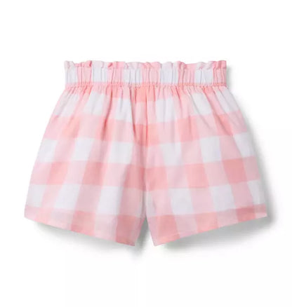 Gingham Ruffle Pocket Short